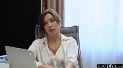 Sata Jones - Lesbian Accountant Accidently Discovers Wants To Try Straight Sex